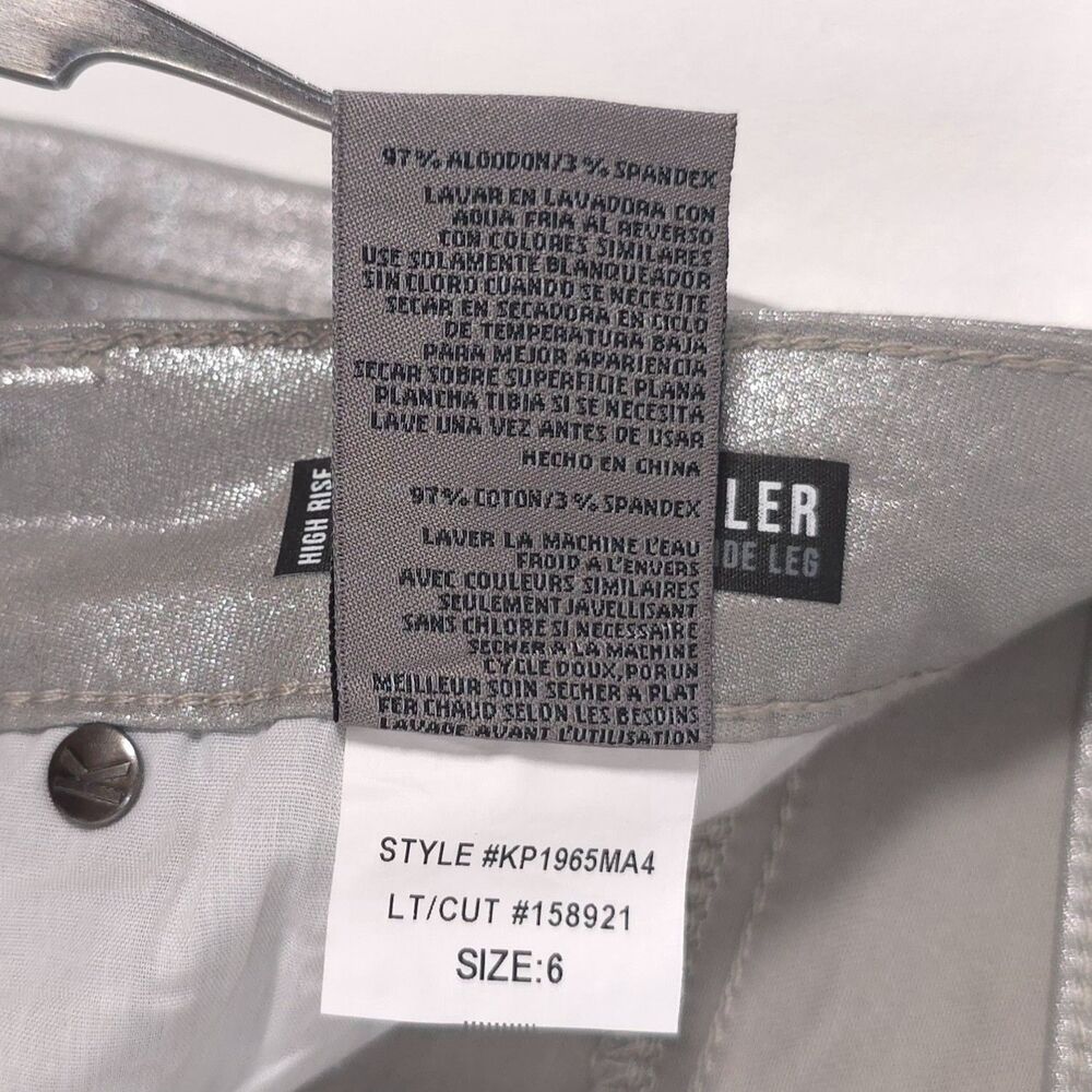 KUT FROM THE KLOTH Womens New Jeans Silver Dark 6 Miller Wide Leg KP1965MA4 - Picture 14 of 14
